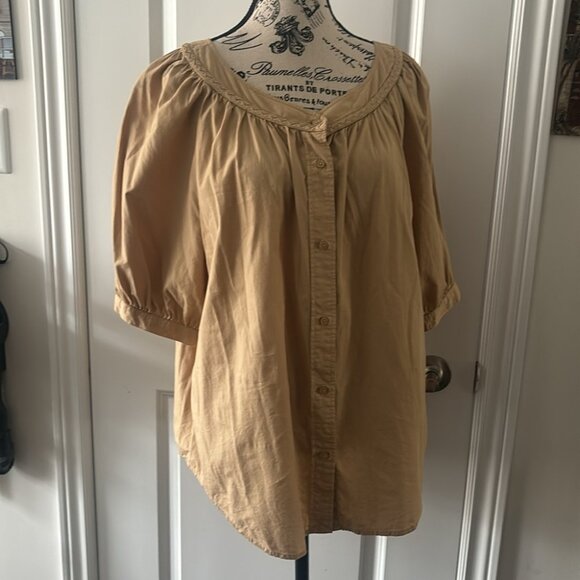 Lauren Ralph Lauren ​Button-Front Boatneck Blouse - Picture 4 of 13